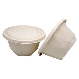 Quality Eco Friendly Compostable Sugarcane Bagasse 750ml Takeaway Bowls With Lids wholesale