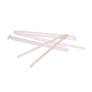 Quality Flat Disposable Bamboo Individually Wrapped Coffee Stick Stirrers 140mm wholesale