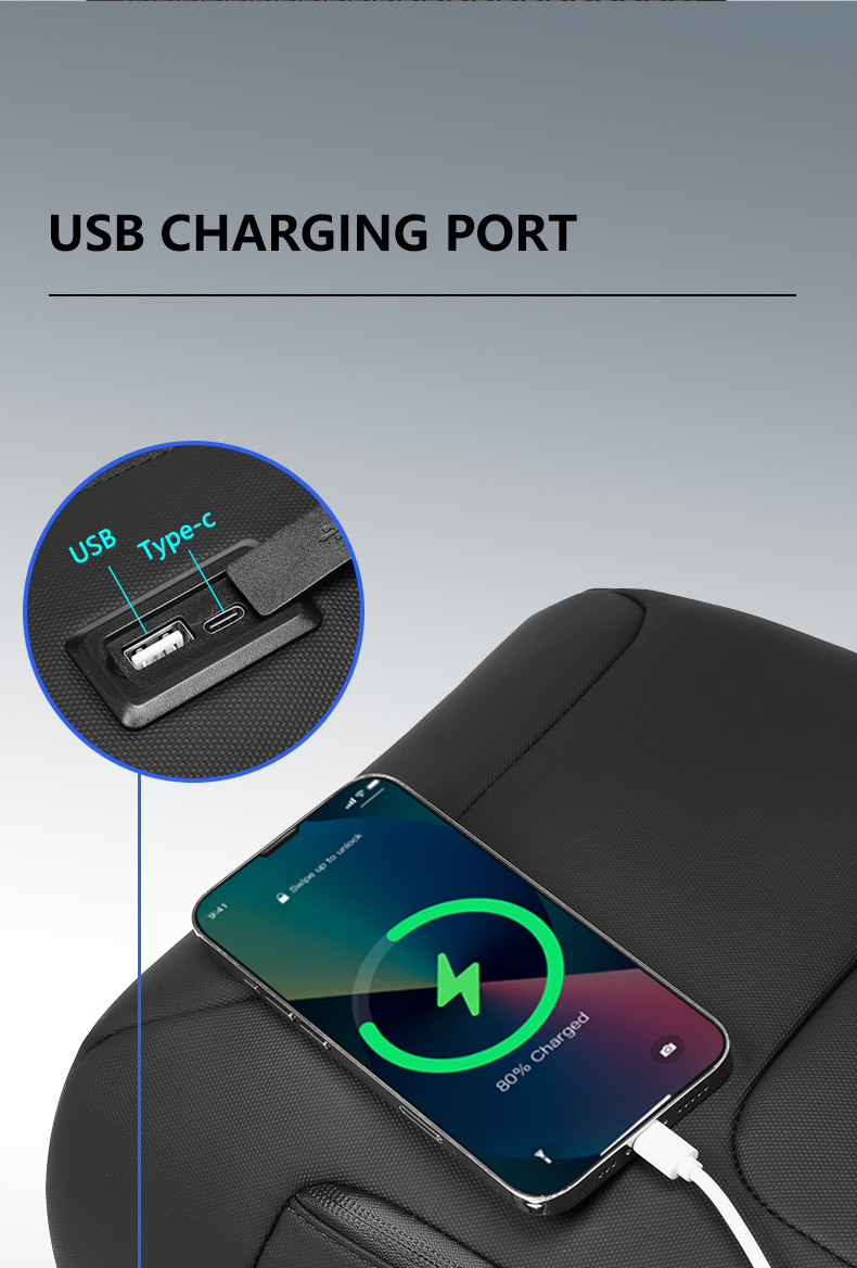 20-39 Litre Usb Charging Laptop Backpack College School Waterproof Backpack OEM