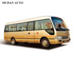 Electric RHD Mini 19 Seater Bus , Mitsubishi Rosa Type Small Passenger Bus