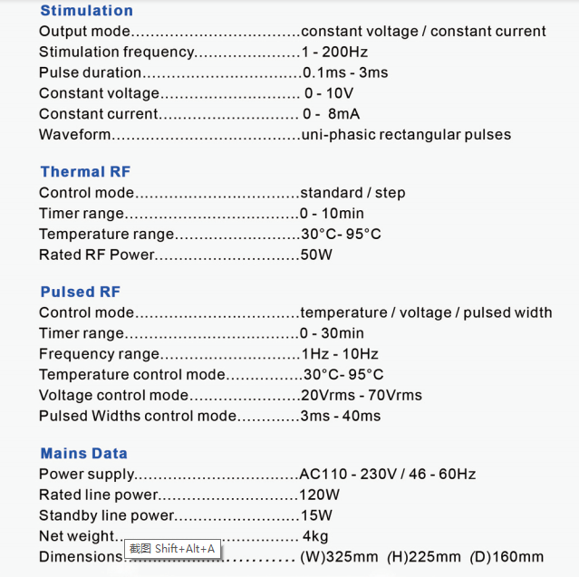 Single Channel Radiofrequency Lesion Generator