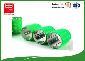 Quality Self grip Green hair curlers cylinder Shape Nylon wholesale
