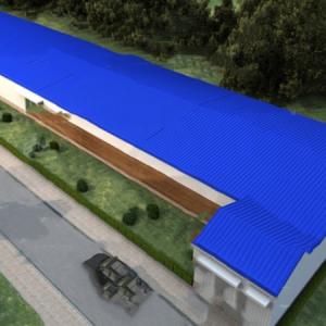 Quality Light Weight Steel Structure Chicken House Customized Size / Color wholesale