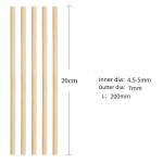 7mm Eco Friendly bulk Bamboo Drinking Straws 100Pack Custom