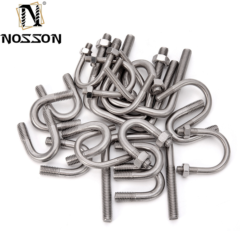 ANSI/ASME Standard M3-M20 Stainless Steel U-Bolt for Construction and Installation Zinc Plated Cross Pipe Stuck