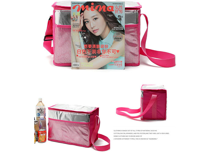 Colored Aluminum Foil Thermal Lunch Tote Bags Reusable For Men Wowen Children