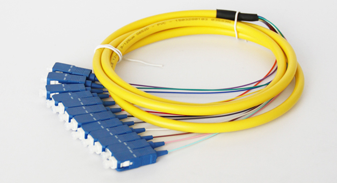 12 Fiber SCUPC Pigtail / Multi-fiber Optical Fanout Pigtail / SC Pigtail / SM MM Pigtail