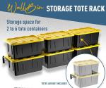 Garage Shed Storage Bins Rack Made of Heavy Duty Steel for 27-Gallon Bins in