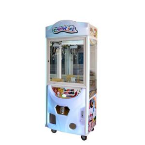 Quality Crazy Toy 2 Arcade Games Claw Machine , Wooden Frame Toy Grabber Machine wholesale