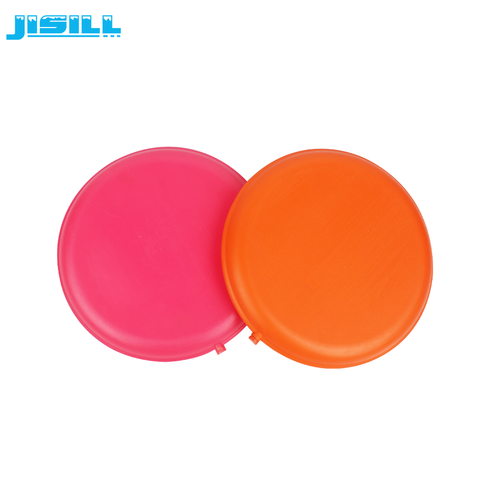 Hard HDPE Outer Material Cool Gel Ice Packs  Round Shape For Food Meat Frozen