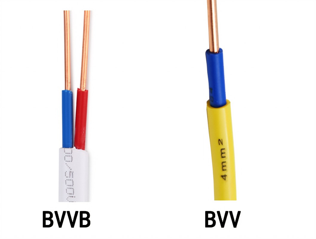 Low Voltage Copper Conductor Solid Core PVC Insulated and Sheathed Parallel Twin Flat Electric Cable