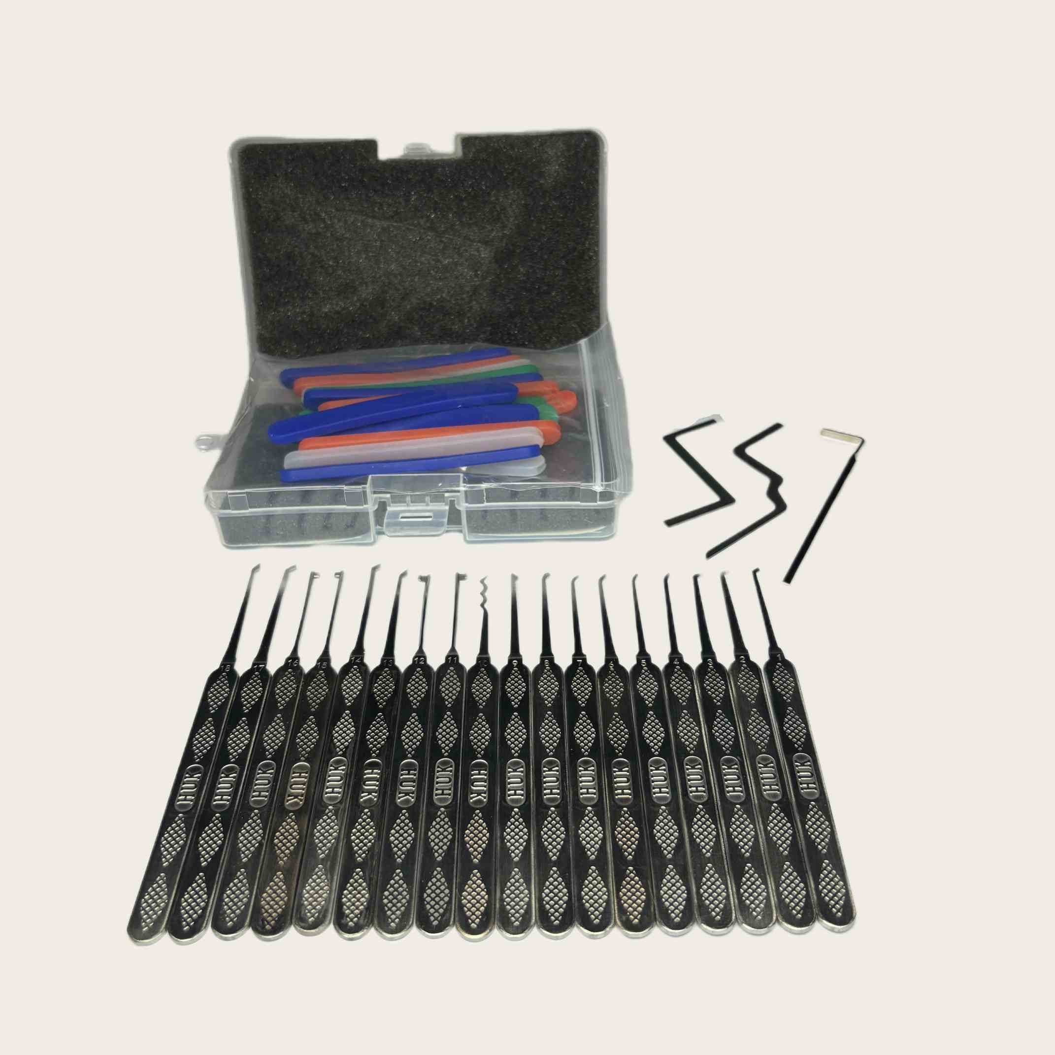Stainless Steel Lockpicking Hook Mix color Door Lock Opener Tool 18+2