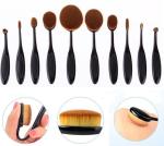 Silicone Handle Professional Makeup Brush Set OEM Logo printed