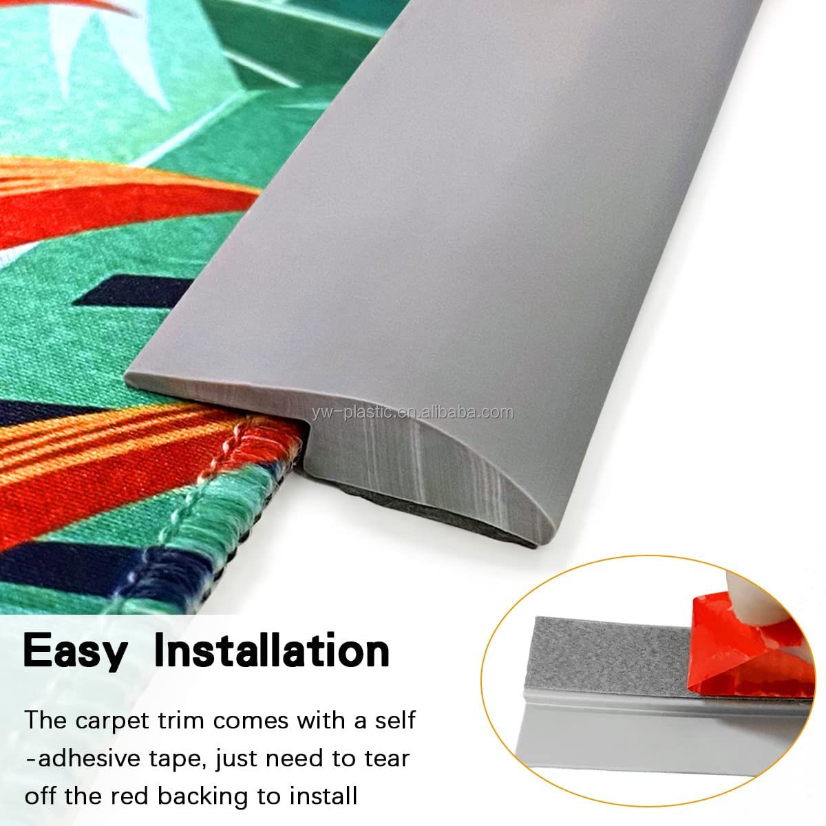 Sample 5-7 Days Flooring Accessories PVC Vinyl Transition Strip Reducers Edge