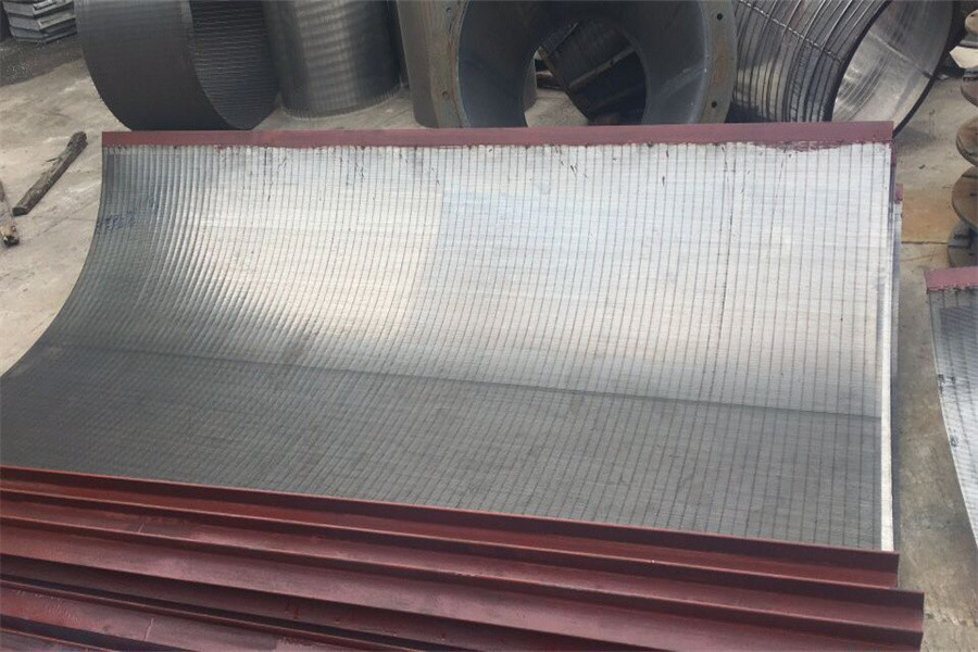 Sturdy Sieve Bend Screen 5-50mm Thickness 3x20mm Frame size Width 2.2-3.0mm wedge wire support wire