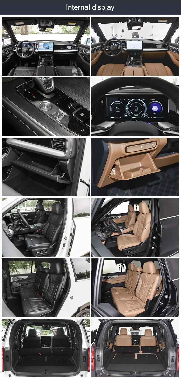Gac Trumpchi Gs8 2.0T Gasoline Car Hybrid Car Chinese Integral Body with Steering and Cabin Structure
