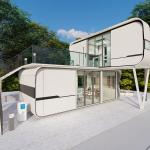 Galvanized Steel Frame Capsule House For Sale Modern Prefabricated House Luxury