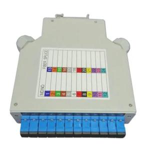 Quality C45 DIN Rail Fiber Optic Terminal Box 12 Port SC MPO Prefabricated Cabinet wholesale