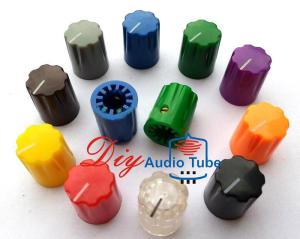 Quality Brown Guitar AMP Volume Knob Set Pointer Knob For Guitar Effect Pedal 6.4mm wholesale