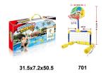 Unisex Children's Play Toys , 2 In 1 Water Basketball Hoop Soccer Goal Set