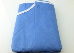 Quality Breathable Sterile Surgical Gowns / Disposable Lab Gowns Bacteria - Resistant wholesale