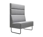 Fast Food / Cafe / Restaurant Booth Seating Fabric Sofa With High Back Desgin