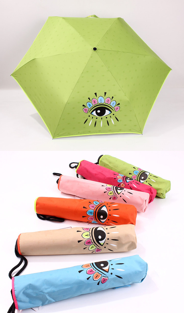 Color Changing 3 Fold Umbrella With 8mm Metal Shaft