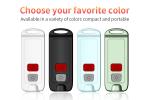 USB Rechargeable DC5V Safety Siren Keychain 150mAh With LED Light