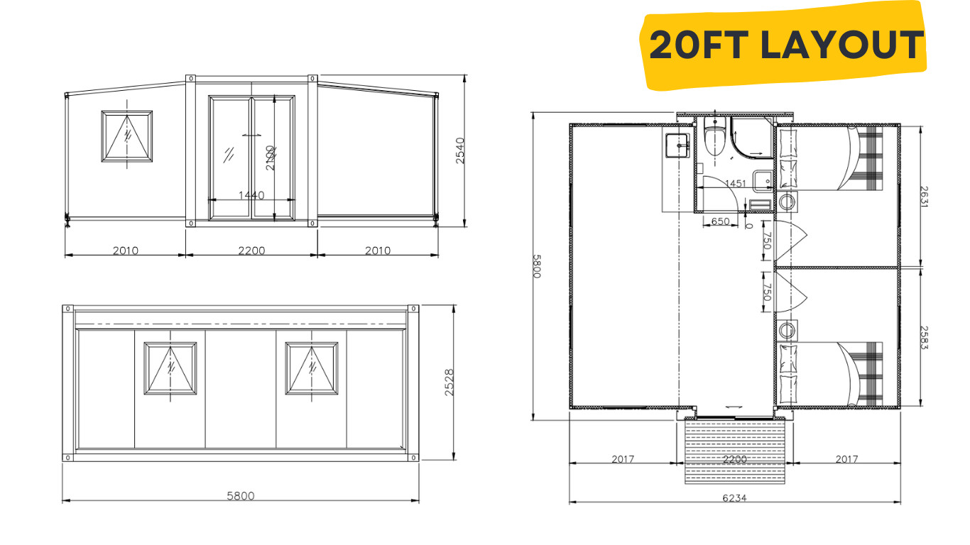 Earthquake Proof Expandable Container House