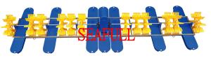 Quality 6HP /4.5KW Paddle wheel aerator 12 impeller 7Float wholesale