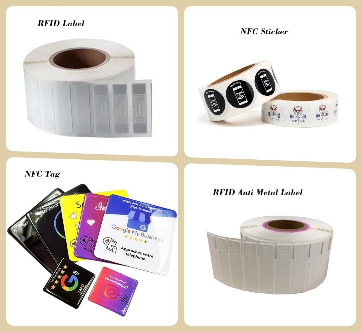860-960mhz UHF Foam Backed Dogbone RFID Tags Wet Inlay For Race Timing System