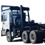 4X2 6X4 Tractor SINOTRUK Wood Lumber With 3 Axles 4 Axles Flat Bed For