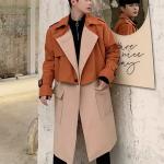 Korean Style Fashion Two Piece Patchwork Windbreaker Jacket