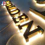 Stainless Structure LED Backlit Signage Waterproof Illuminated Signage Letters
