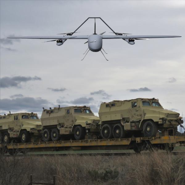 20~ 27m/S Load 6.5kg Military UAV Drones 2-5h Cruise Time For Marine Inspection