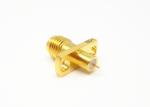 2 Holes Flange Mount Straight 50Ohm SMA Female Connector