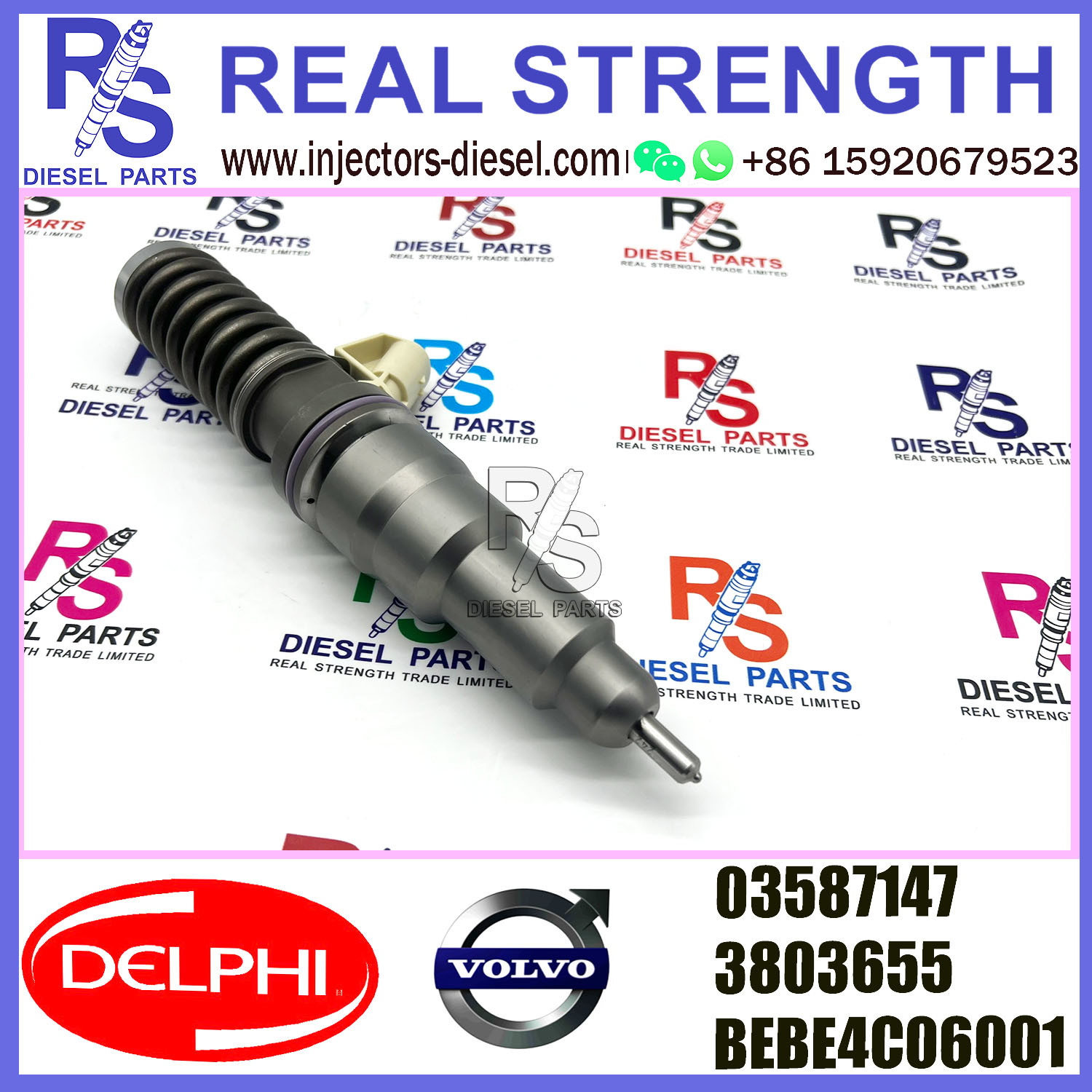 V-O-L-V Delphi Injector Rebuild Kit 2 Pin 3803655 3587147 BEBE4C06001