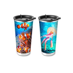 Quality Food Grade 3D Lenticular Printing Service Plastic Kids Drinking Cup wholesale