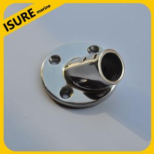 Quality Stainless Boat Rail round base 30 degree wholesale