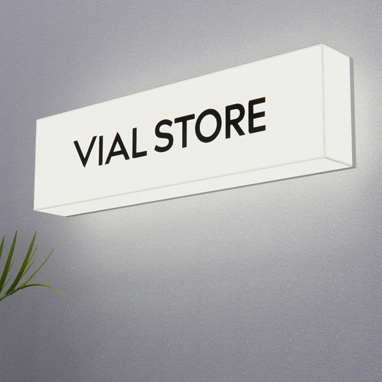 Customized Round Acrylic Vacuum Blisters Led 3D Letters Outdoor Light Box for Outdoor