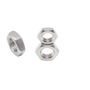 Quality Powder Coating DIN 439 Nut , OEM Extra Thin Heavy Hex Jam Nut wholesale