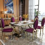 Modern Minimalist Stainless Steel Mesh Square Dining Room Table