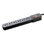 Customized Male End Type NEMA 5-15P Portable 6 Outlet Surge Protector American