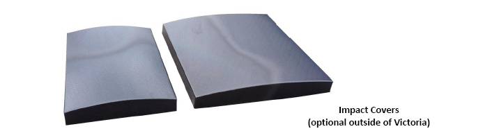 Galvanized Powder Coated Straight Barrier SKT Terminal End Wings Straight Barrier