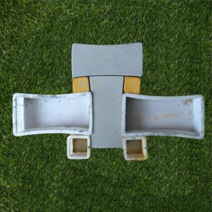 Quality X Shape Rock Interlocking Plastic Paving Brick Moulds For Pavement wholesale