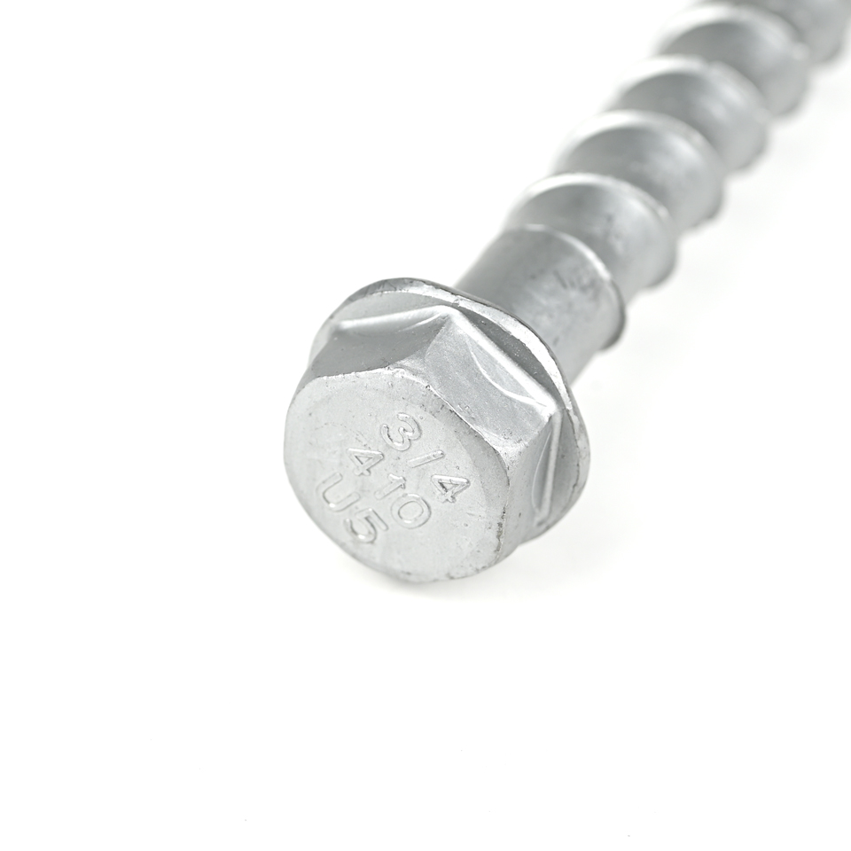 Stainless Steel Concrete Anchor Bolt 3/4x5'' Hex Washer Head Screw for Installation