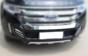 Quality Black + Chrome Car Bumper Guard For FORD EDGE 2011 2012 2014 , Blow Molding wholesale