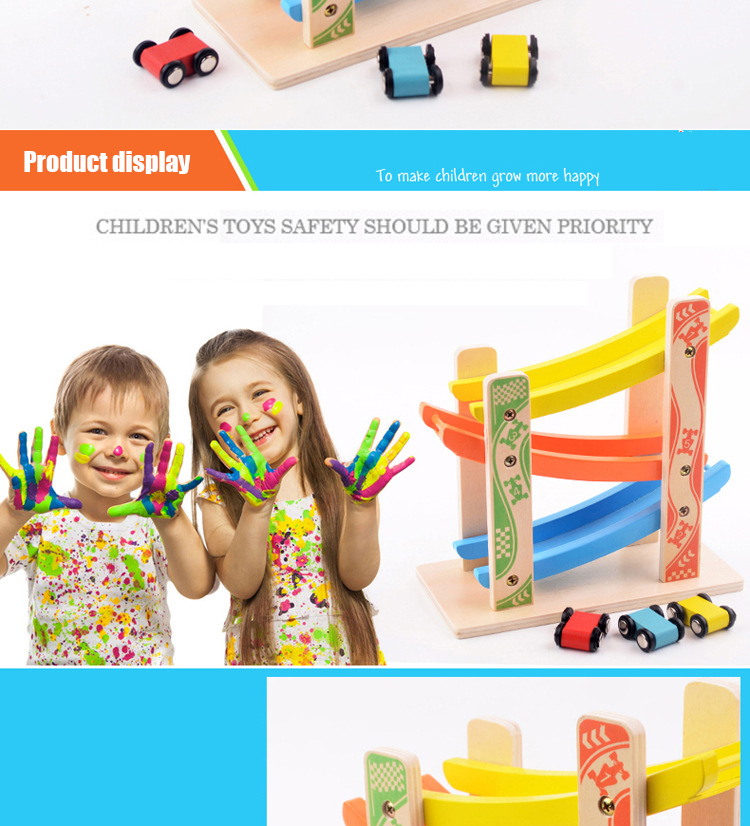 Wooden Educational Baby Developmental Toys Glider Multilayer Children Boys