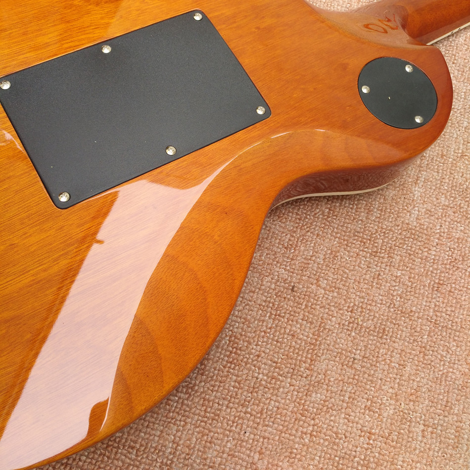 New high quality Standard LP 1959 R9 electric guitar, Quilte Maple top tremolo bridge Rosewood Electric guitar, free shi