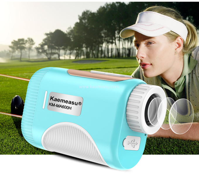 kaemeasu Mini Laser Rangefinder Rechargeable Golf Range Finder With Magnetic Adsorption MA600